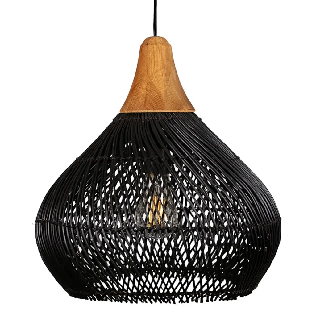 Mistral - Suspension Rotin & Bois