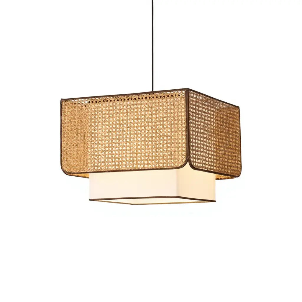 Patmos - Suspension Rotin & Tissu